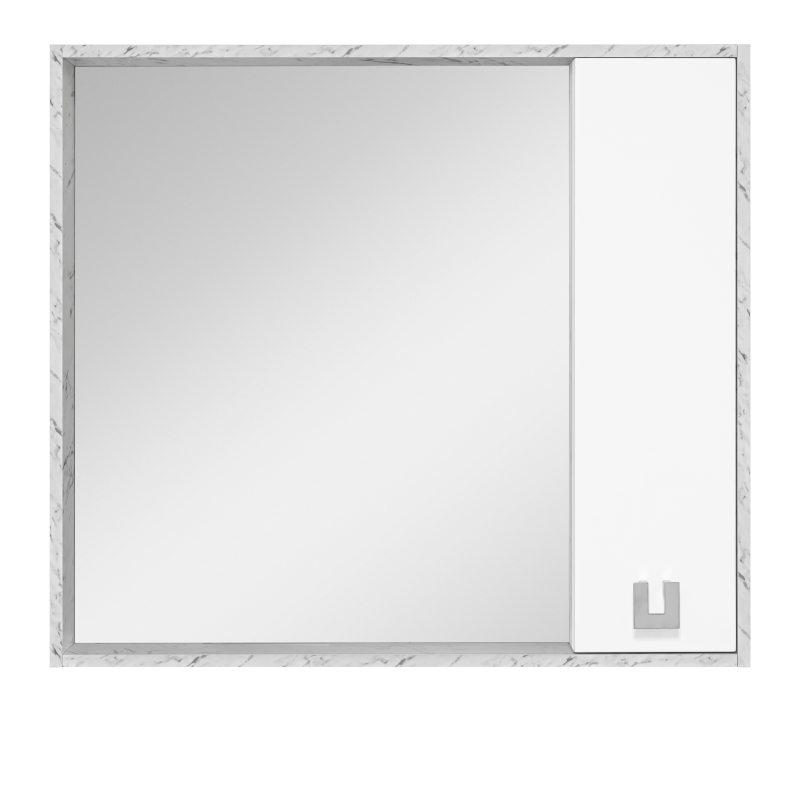 Зеркало-шкаф правое Мисти Мия - 90 зеркало 8 мм с полочкой мисти джулия 65