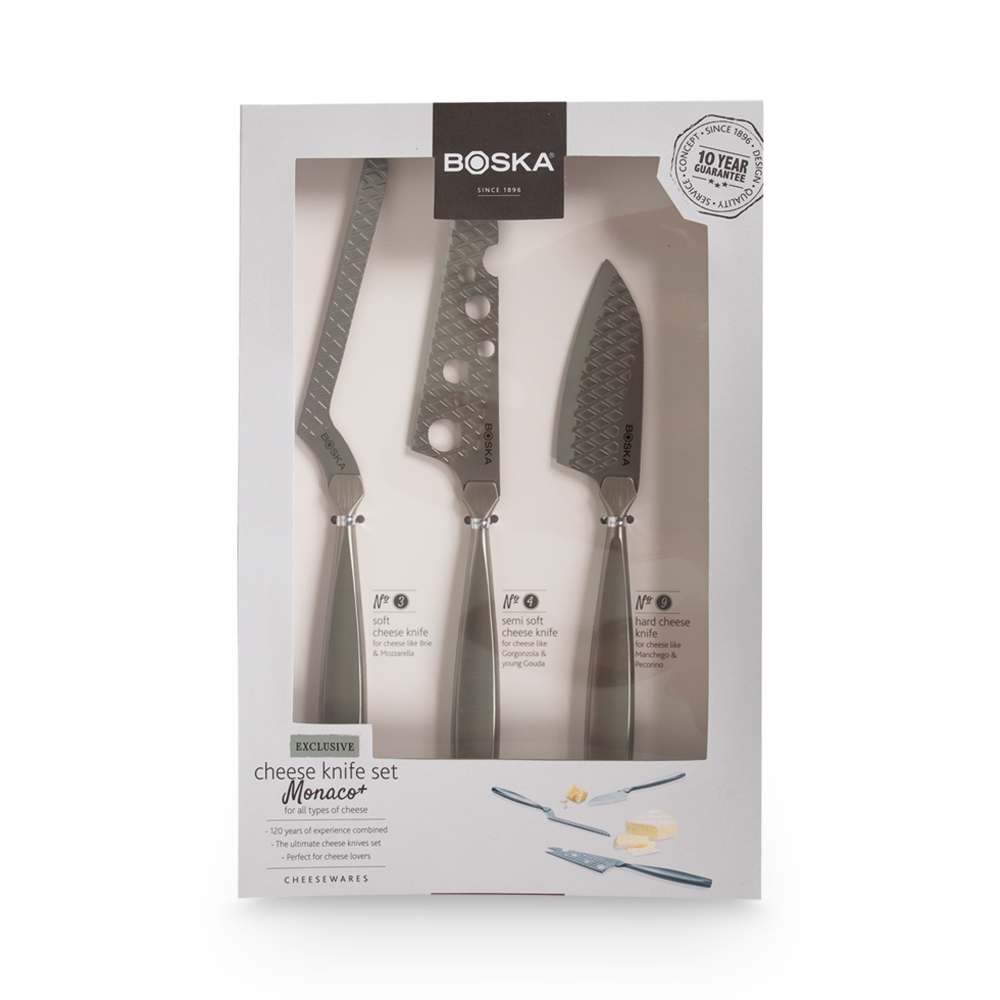 Набор ножей для сыра Boska Monaco+ 3 шт, цвет серебристый - фото 3