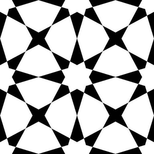 Плитка Navarti Small Tile Cement-M Star Black 20x20 см