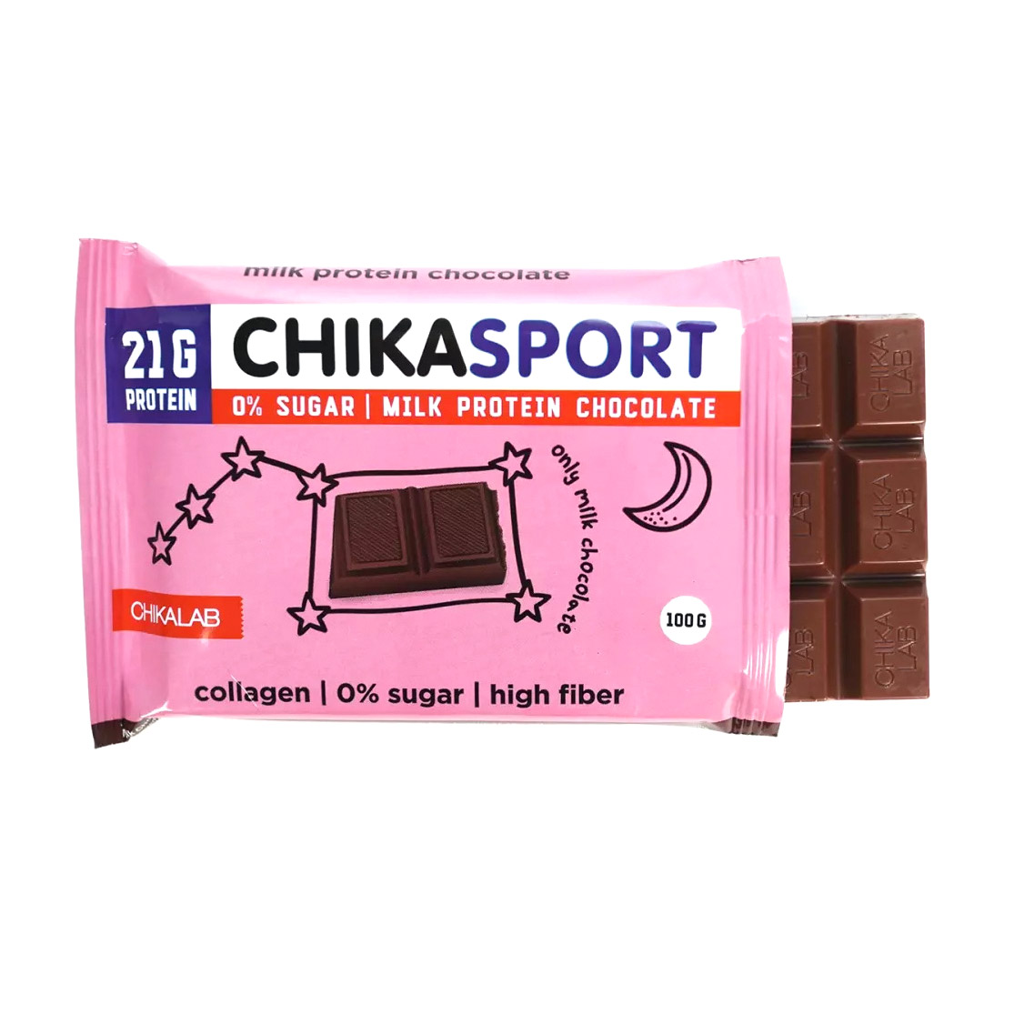 Шоколад молочный ChikaLab 100 г шоколад победа вкуса max energy молочный 36% какао без сахара 100 гр