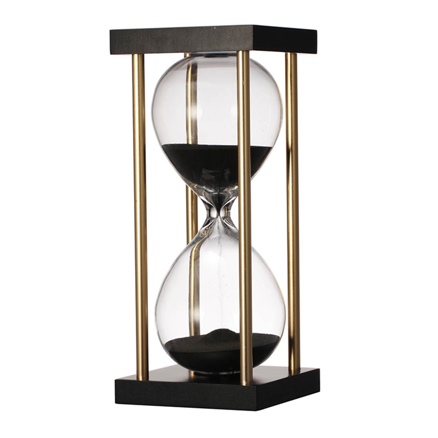 Часы песочные декоративные Glasar 7x7x18см часы glasar башня биг бен 6х6х22см серебристые