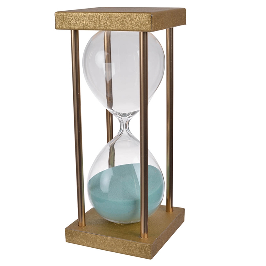 Часы песочные декоративные Glasar 8x8x19см декоративные песочные часы glasar серые 8x8x20 см