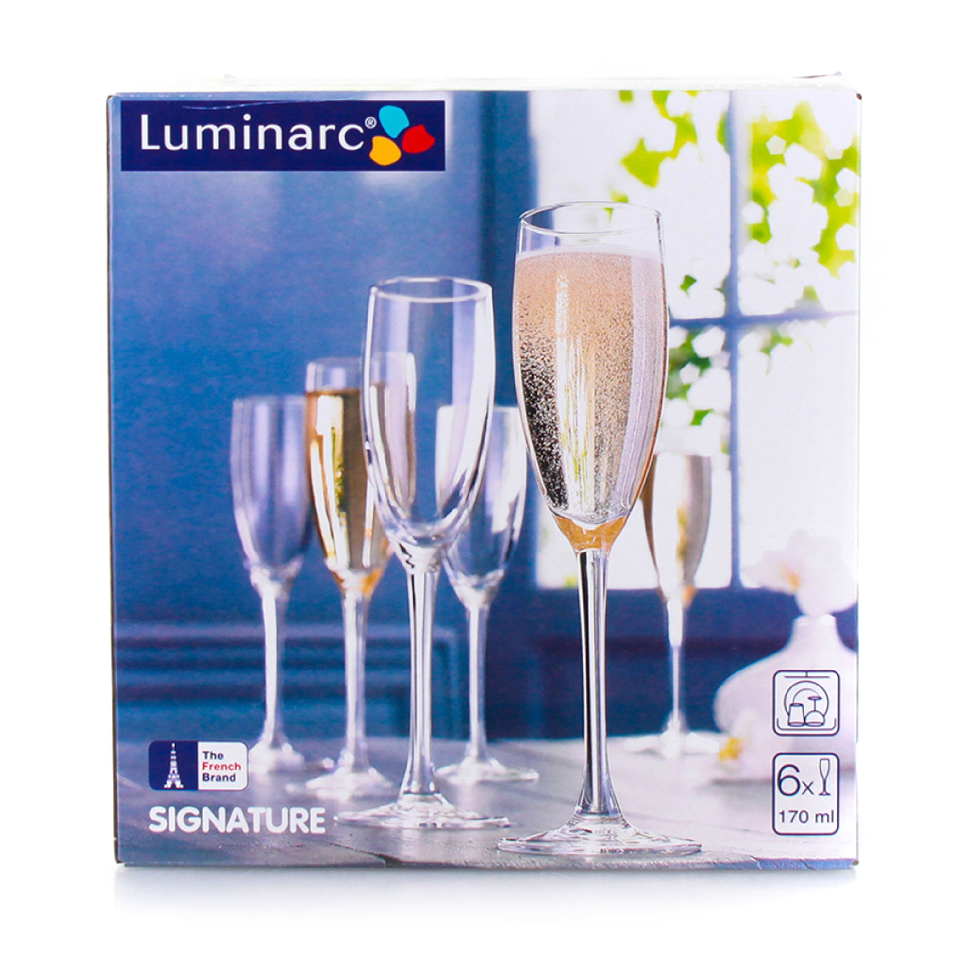 Набор бокалов для шампанского Luminarc Signature/Эталон 170 мл 6 шт, цвет прозрачный - фото 2
