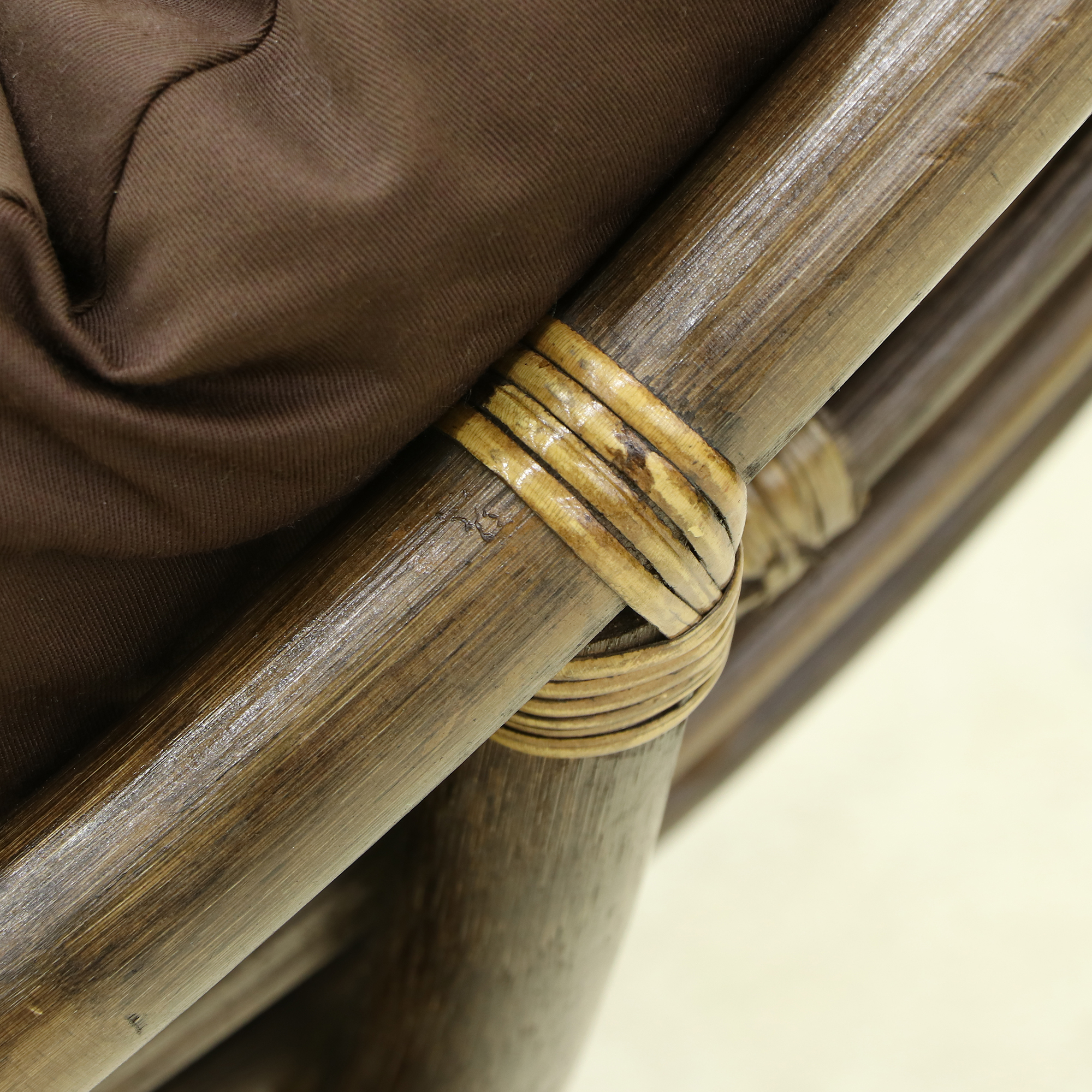 Кресло-папасан Rattan grand medium brown с подушкой, цвет коричневый - фото 3