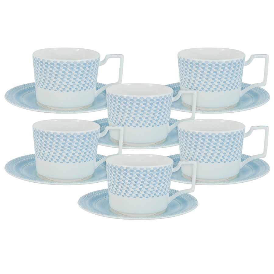 Чайный набор Naomi Блюз на 6 персон из 12 предметов набор чайный simply eclipse luminarc на 6 персон цвет дымчатый 12 предметов
