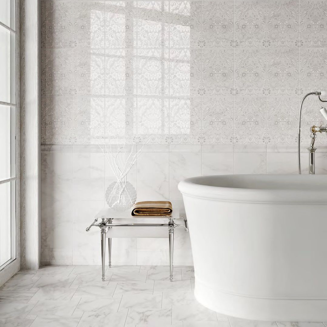 фото Плитка kerama marazzi milano висконти sg1595n белый 20x20x0,8 см