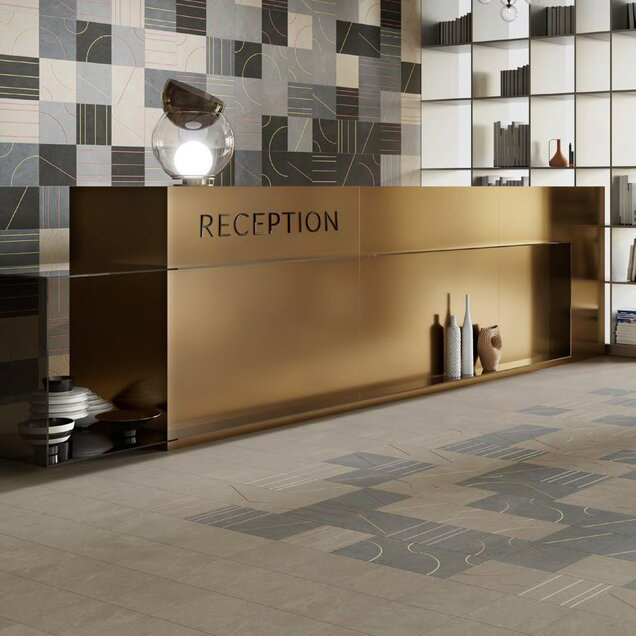 фото Плитка kerama marazzi milano матрикс sg1593n беж светлый 20x20x0,8 см