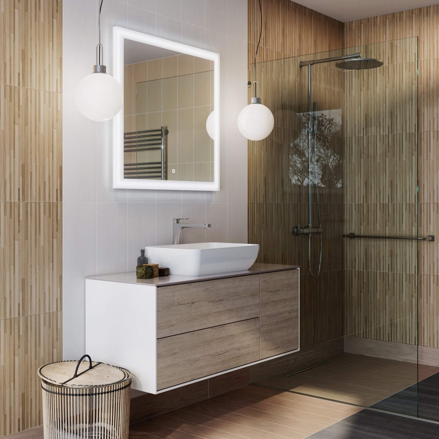 Плитка Kerama Marazzi Ауленти беж светлый 7219 20x50 см Вид№3