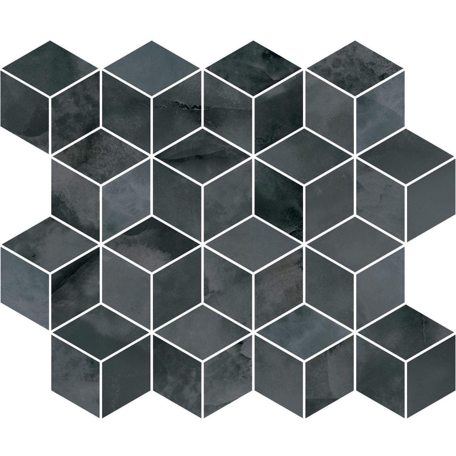 Декор Kerama Marazzi Джардини серый темный мозаичный T017\14024 45х37,5 см