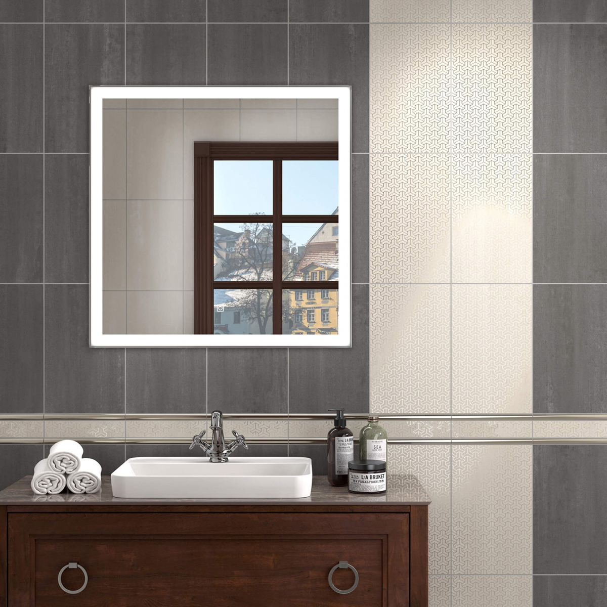 Бордюр Kerama Marazzi Ломбардиа Серый AD\B569\6398 25x5,4 см Вид№2