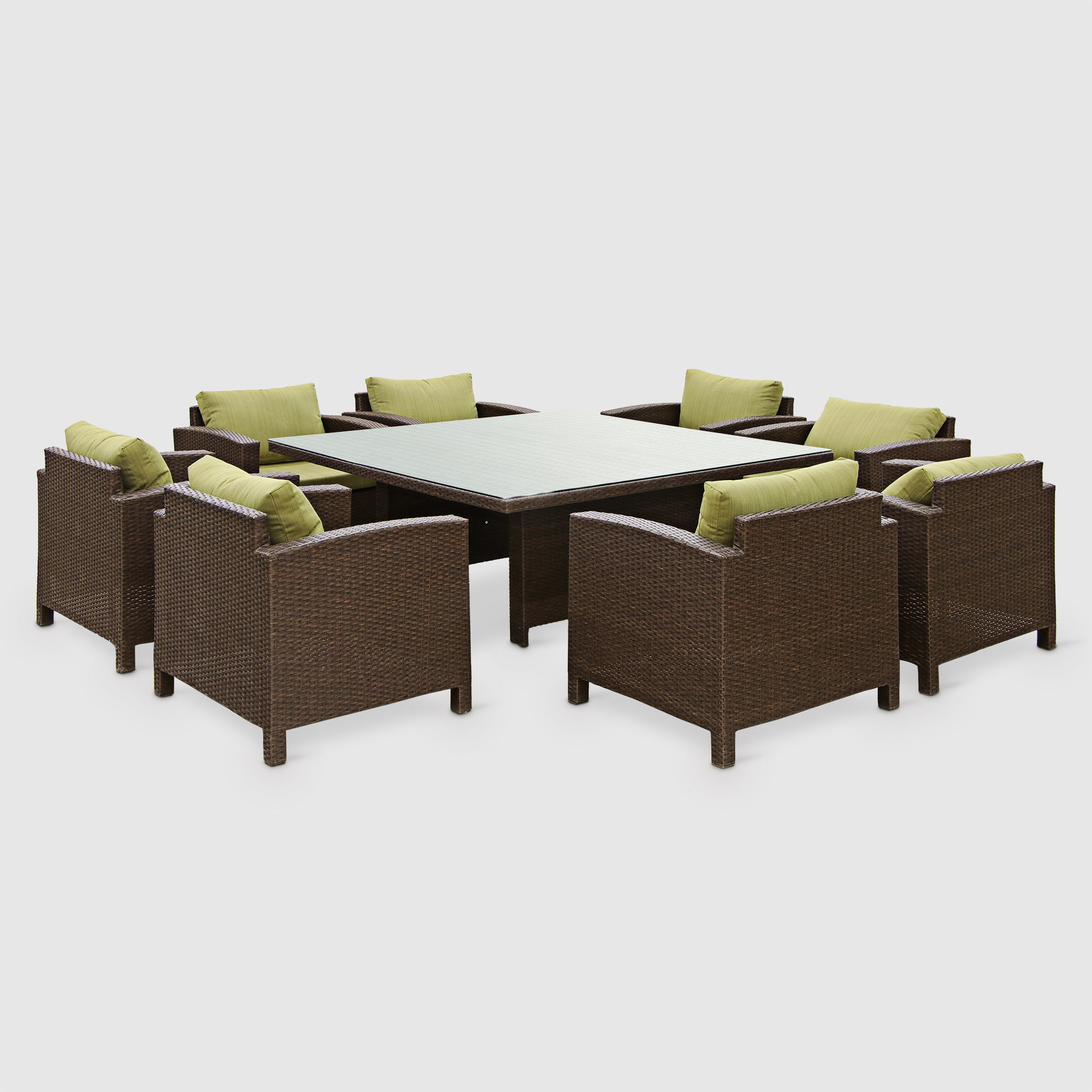 Комплект мебели Obt 9 предметов зелёный набор садовой мебели mandella серо коричневый из 7 предметов