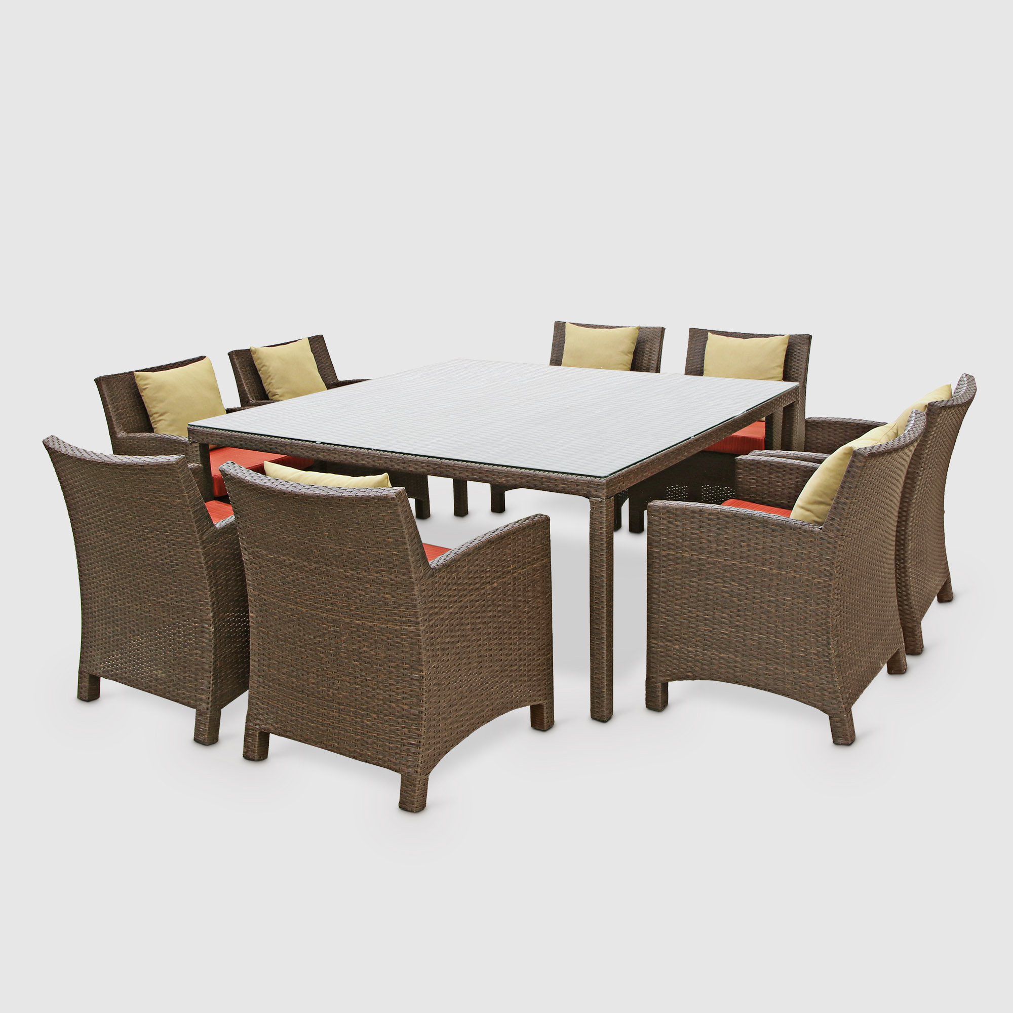 Комплект мебели Obt 9 предметов красный комплект садовой мебели mandella karizma коричневый из 3 предметов