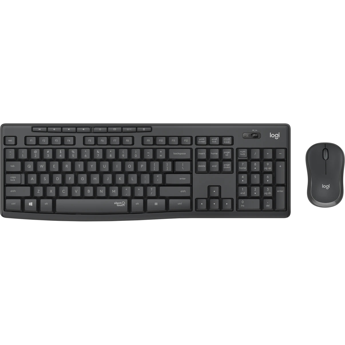 Комплект клавиатуры и мыши Logitech Silent Wireless Combo MK295 920-009807 цена и фото