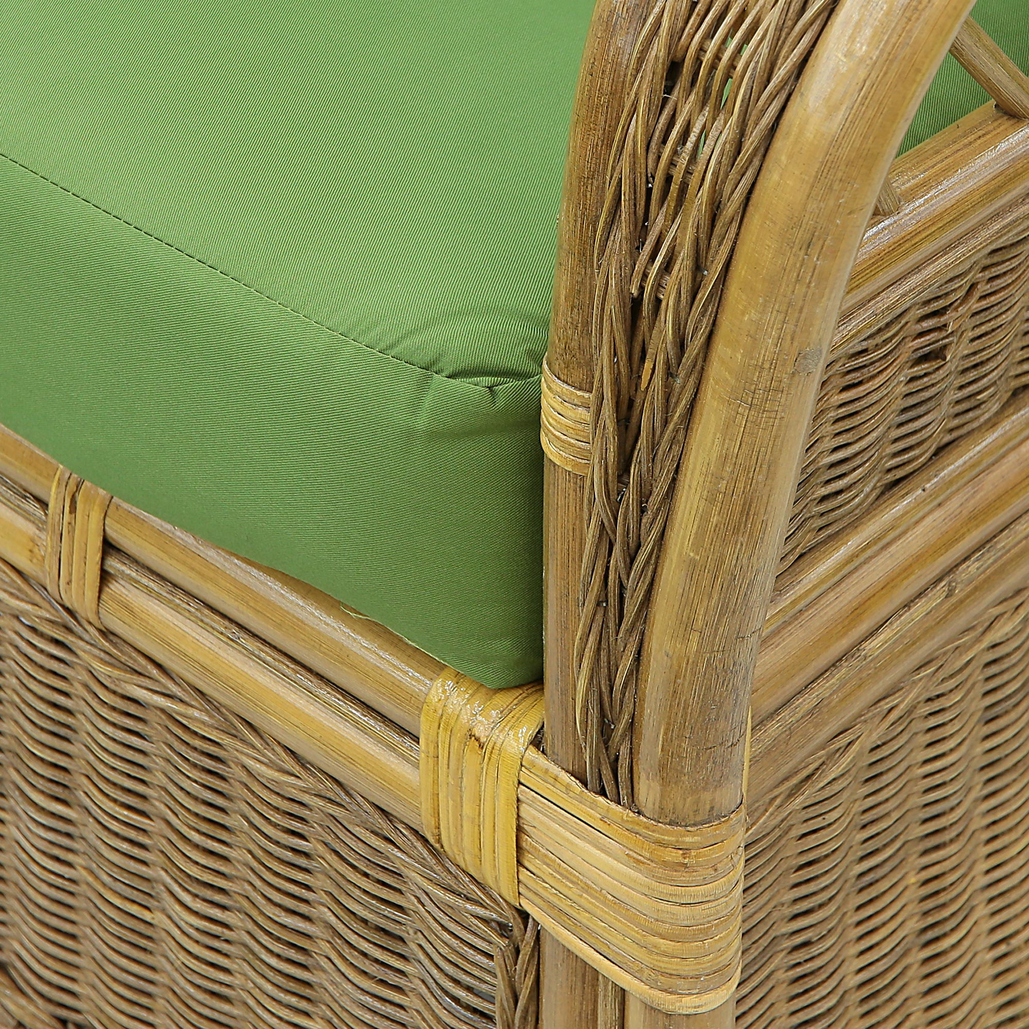 Кресло-качалка Rattan grand brown с подушками, цвет коричневый - фото 7