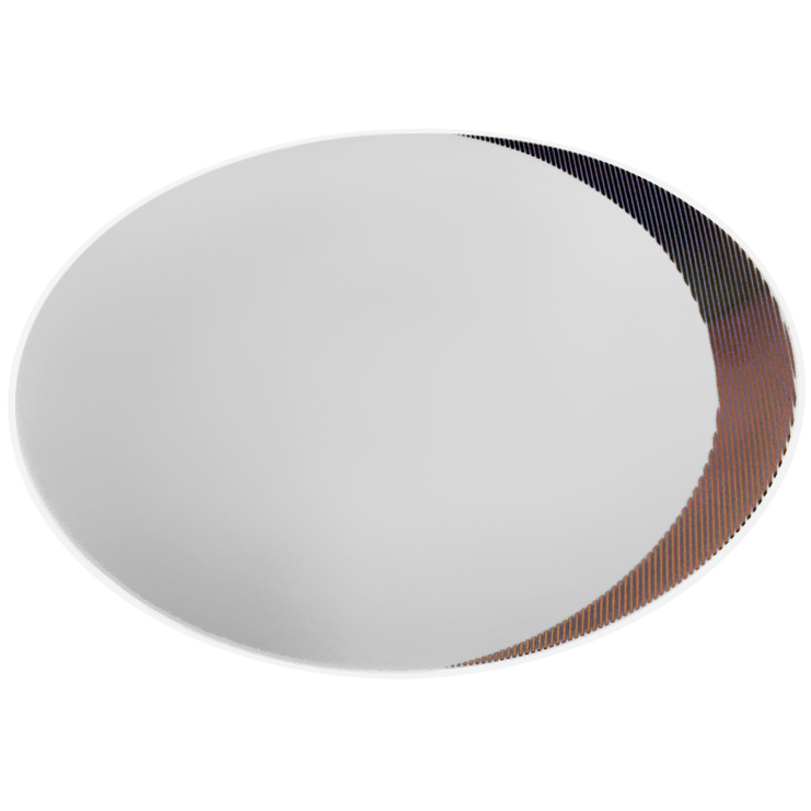 Тарелка мелкая Thun Loos Платиновые полоски 24 см салатник thun loos платиновые полоски 14 см