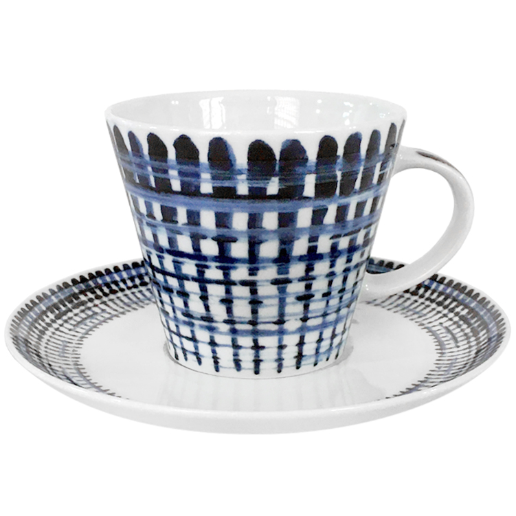 Чайная пара Thun Tom Синий орнамент 260 мл чашка с блюдцем thun karlovarsky por мария луиза 155мм синий декор