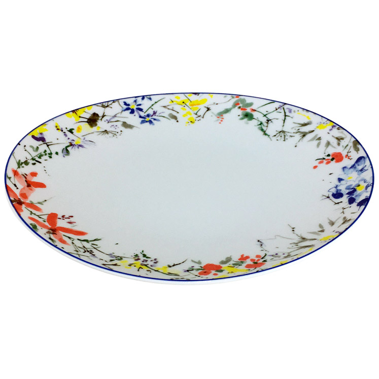 Тарелка мелкая Thun Loos Цветочный орнамент 24 см тарелка десертная thun loos платиновые полоски 19 см