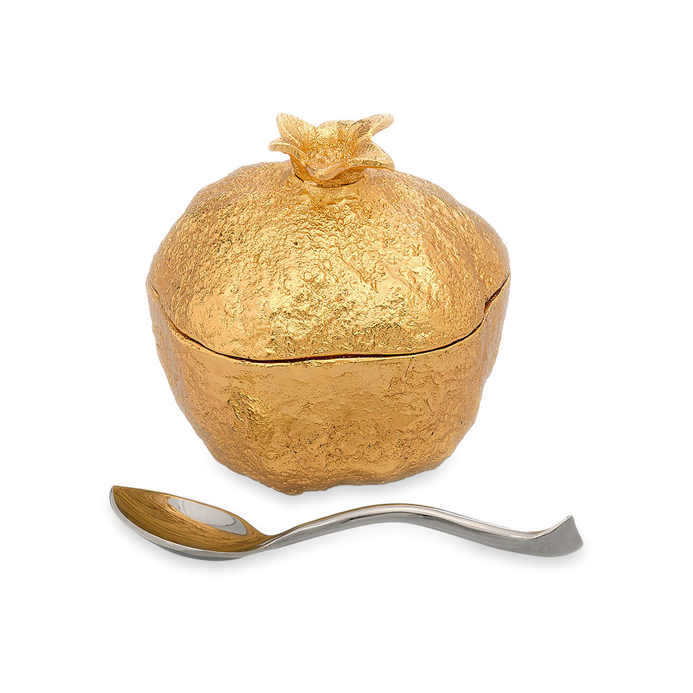 Банка для меда с ложкой Michael Aram Гранат 8 см банка для меда michael aram с ложкой 10 см яблоко