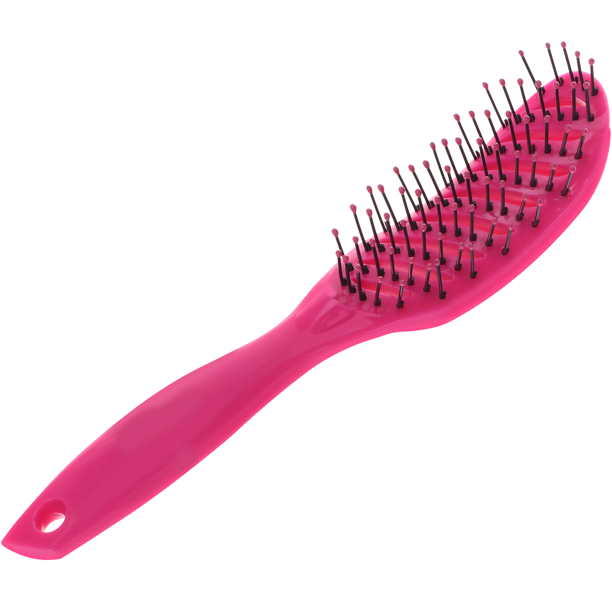 Расческа Nice View каркасная для укладки волос с пластиковыми зубьями L-23 розовая расческа грабли с конусообразными зубьями 11 х 15 5 см красная