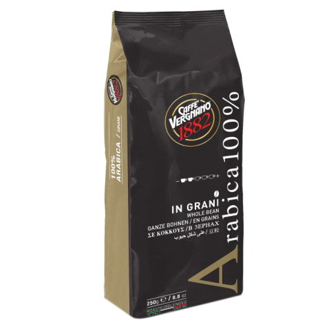 Кофе в зернах Caffe Vergnano Arabica 100%, 250 г