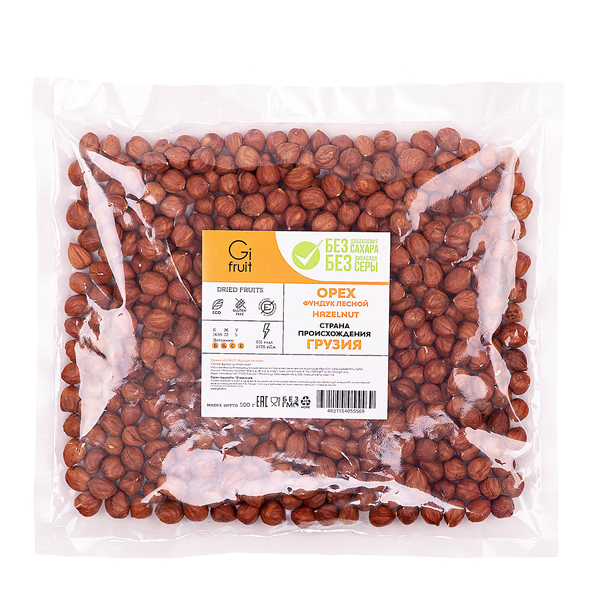 Орехи Gifruit Фундук лесной, 500 г арахис орехи и сухофрукты в шоколаде кг