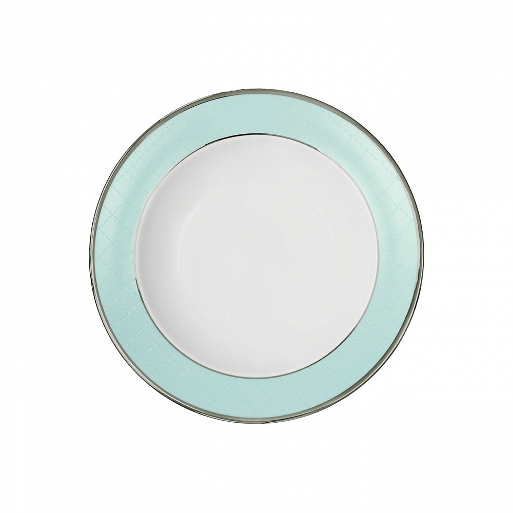 Глубокая тарелка Porcel Ethereal Blue 27 см овальное блюдо porcel myth ethereal blue 31x20 см
