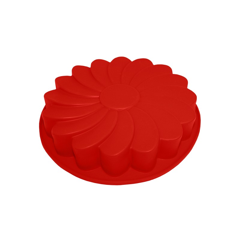 Форма для выпечки Guffman Fleur красная 23 см, цвет красный - фото 2