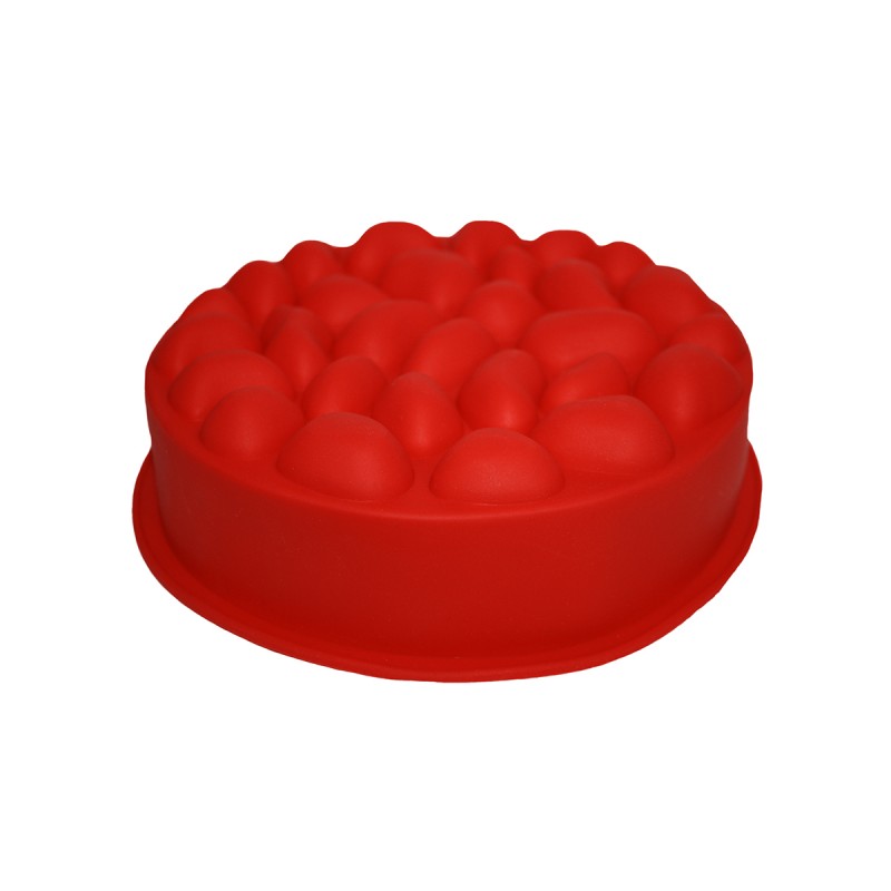 Форма для выпечки Guffman Bubbles красная 19 см форма для выпечки guffman heart силиконовая 21 22 см красная