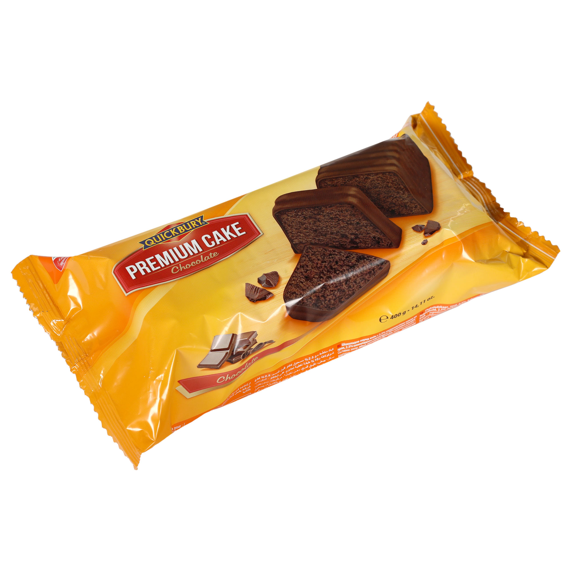 цена Кекс Quickbury Premium шоколадный, 400 г