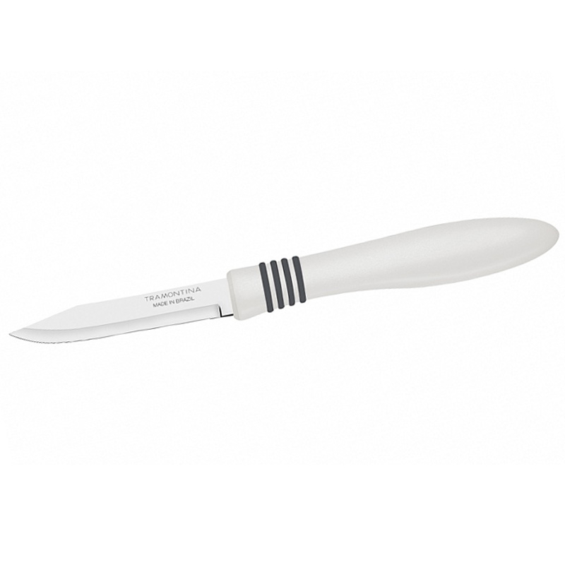 Нож для овощей Tramontina Cor&Cor 7,5 см белый нож для стейков tramontina ultracorte 12 5 см