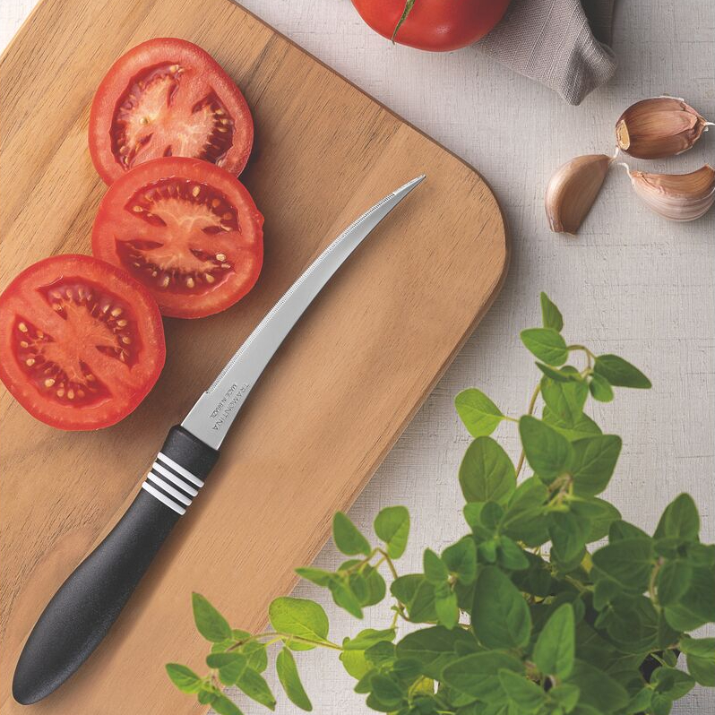 Нож для томатов Tramontina Cor&Cor 12,5 см, цвет серебристый - фото 3