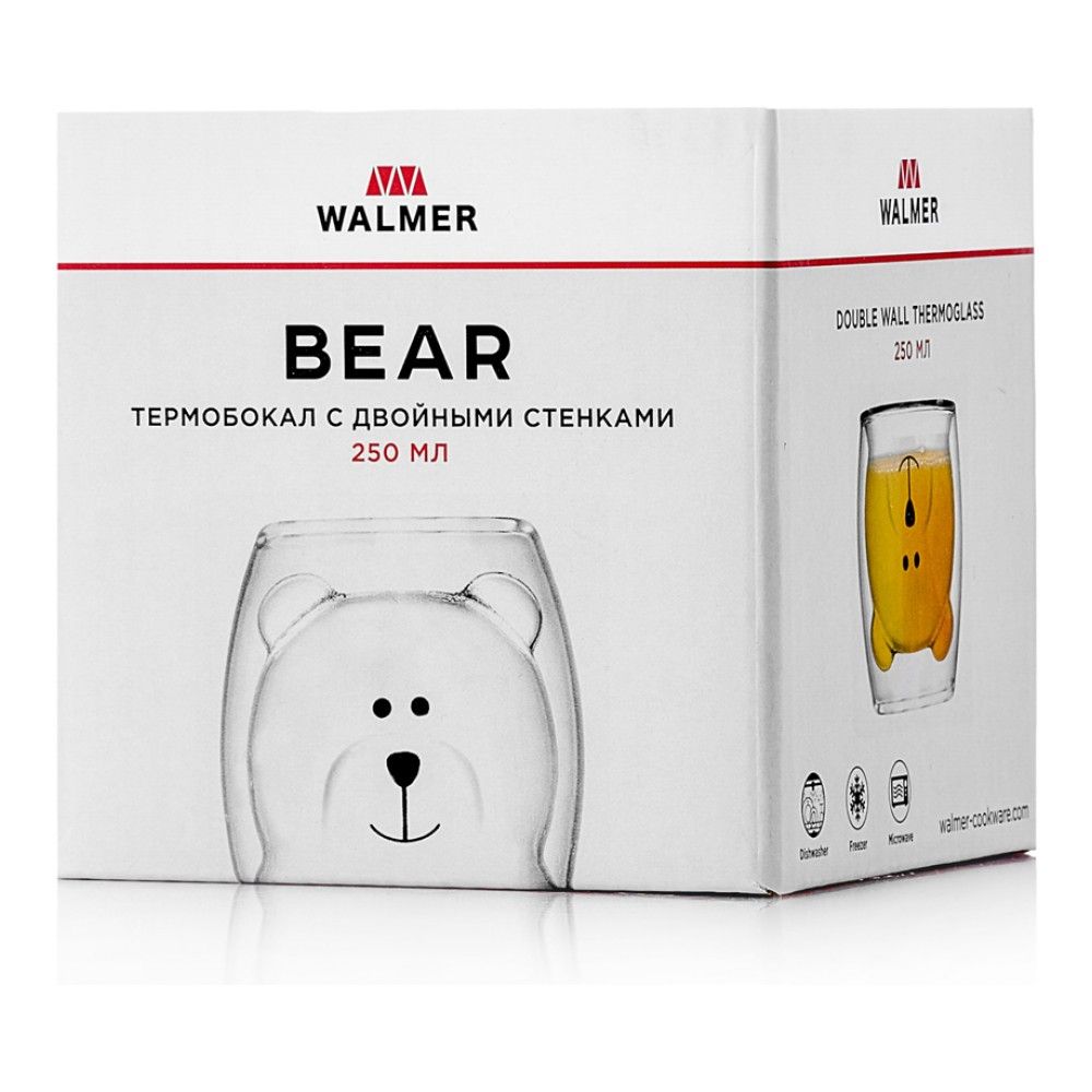 Термобокал Walmer Bear 250 мл, цвет прозрачный - фото 4