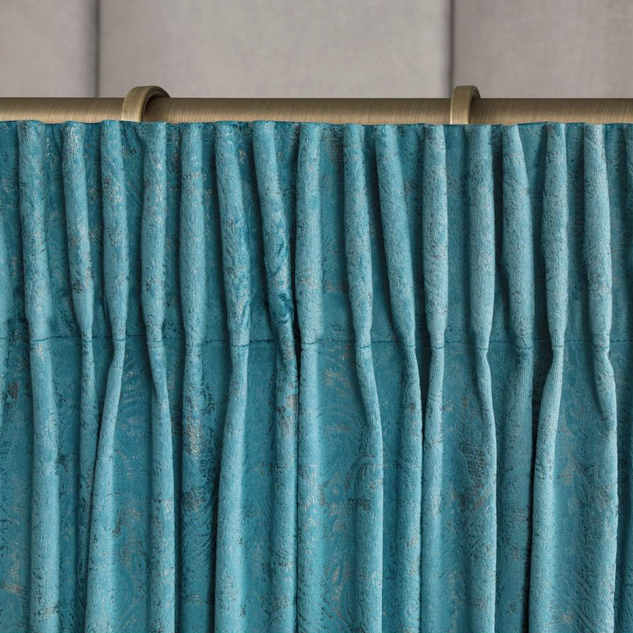 фото Комплект штор с подхватами togas каселли синие 260х275 см