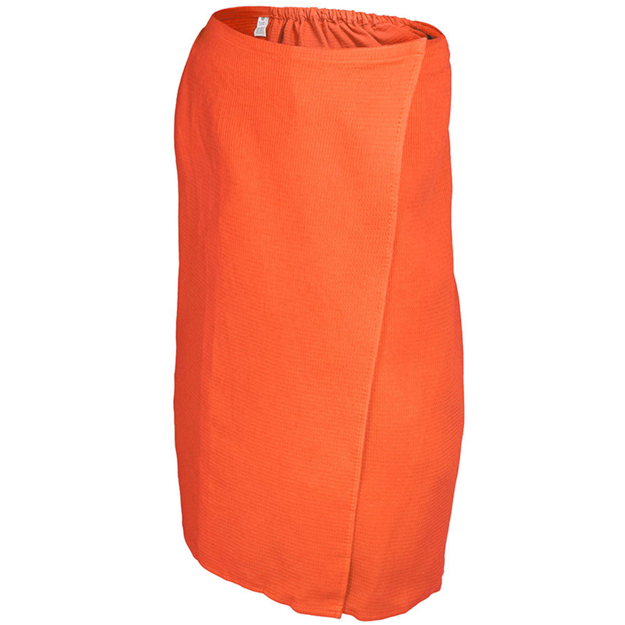 Вафельная накидка для женщин Банные штучки 145x78 см оранжевая