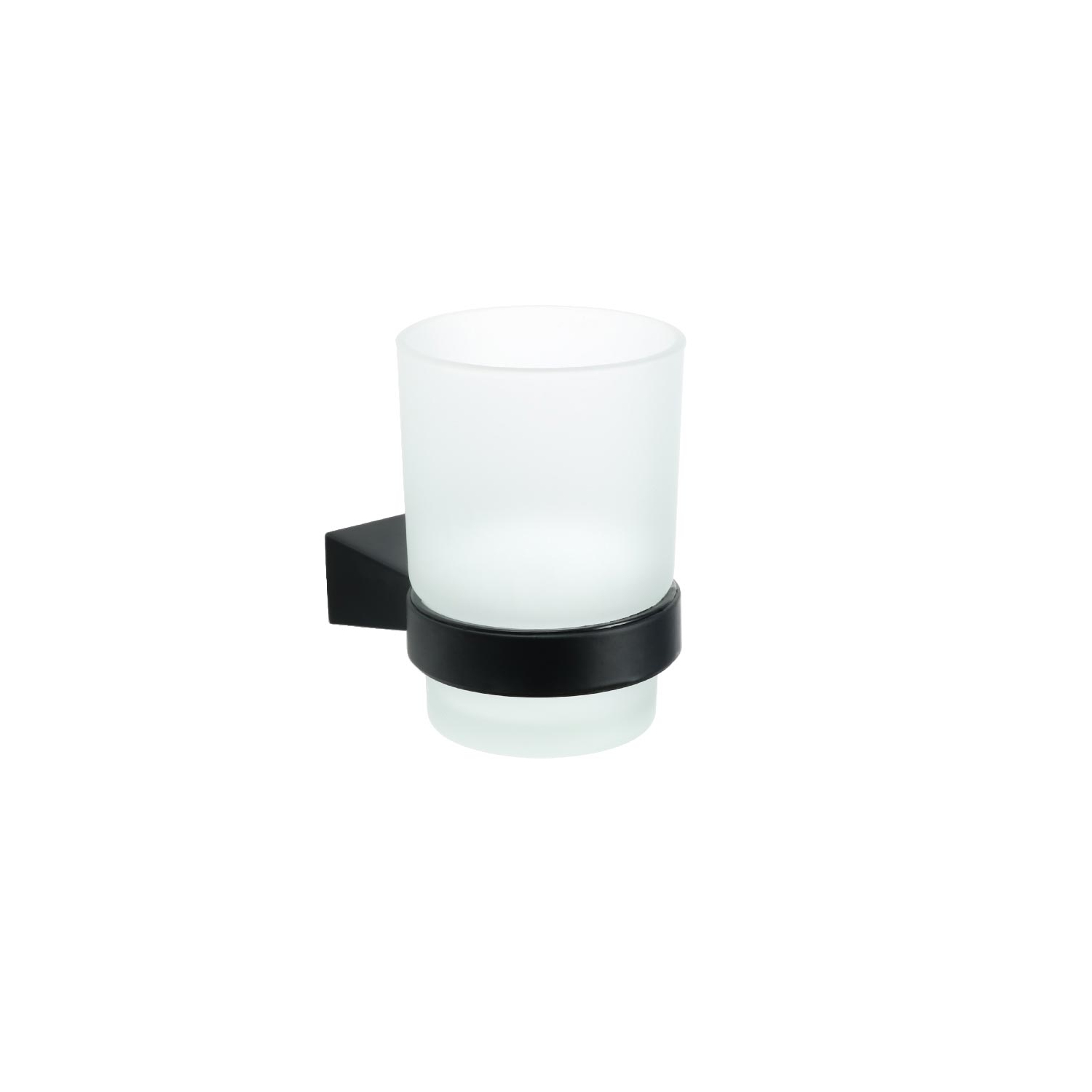 Стакан для ванной с держателем Fixsen Trend прозрачный 7х10х10 см стакан для ручек квадратный металлическая сетка чёрный