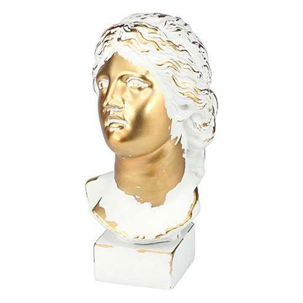 Фигура декоративная Glasar бюст девушки, 12X16X24 см бюст афины в шлеме glasar 17х12х31 см