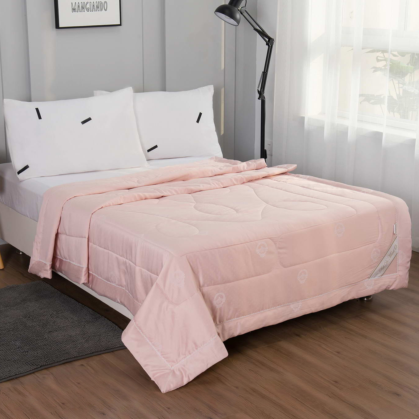Одеяло Sofi De Marko Шарлиз карамельно 200х220 см, цвет розовый - фото 2