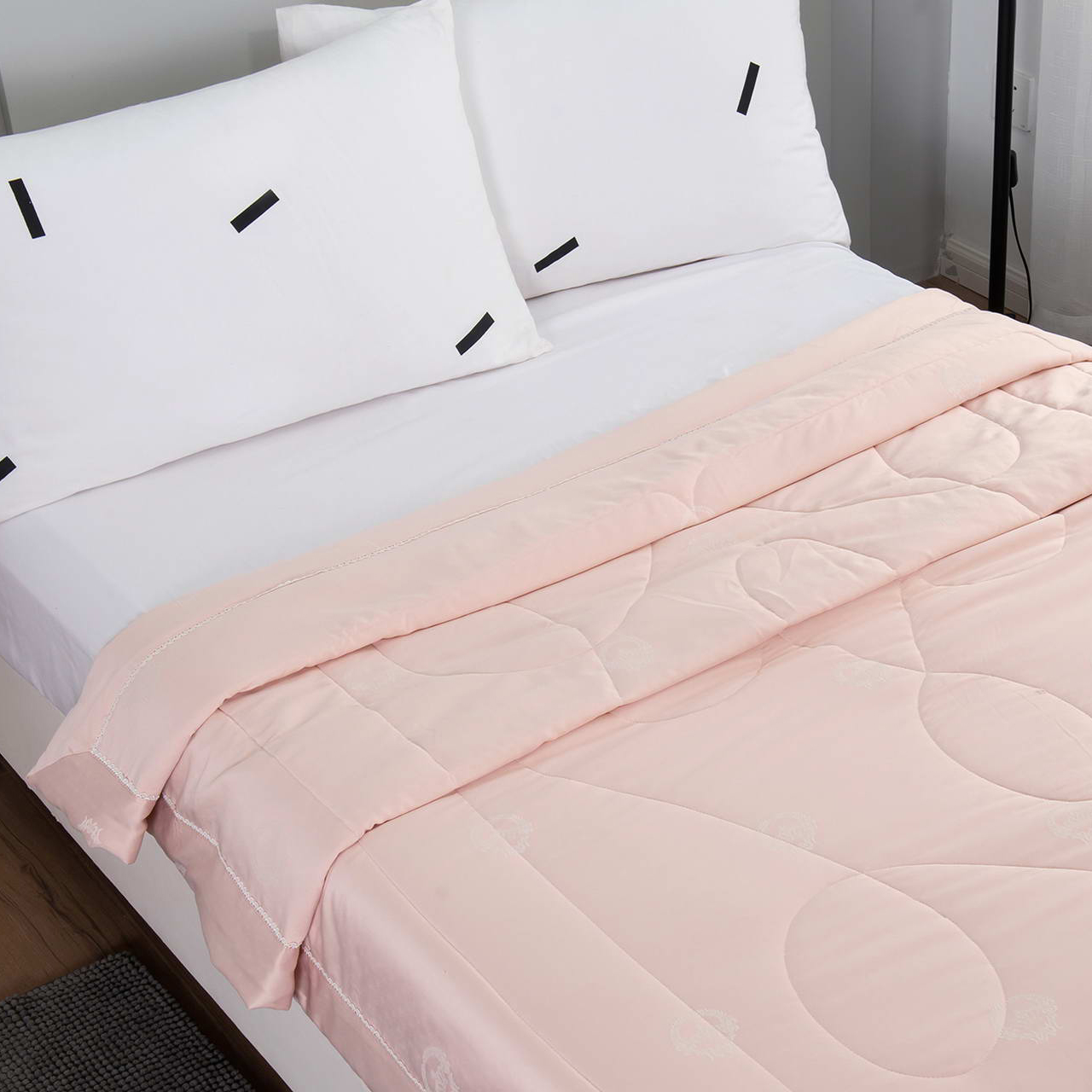 Одеяло Sofi De Marko Шарлиз карамельно 200х220 см, цвет розовый - фото 3