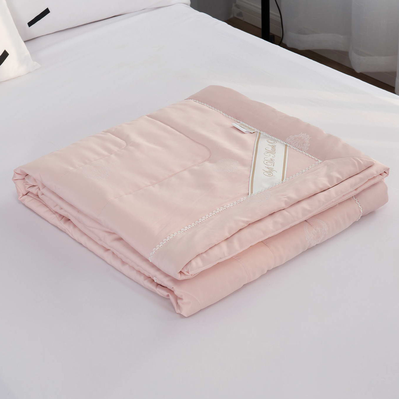 Одеяло Sofi De Marko Шарлиз карамельно 200х220 см, цвет розовый - фото 7