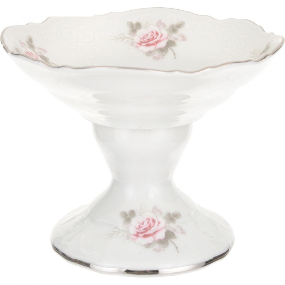 ваза bernadotte бледные розы 19 см Салатник на ножке круглый Bernadotte Бледные розы 13 см