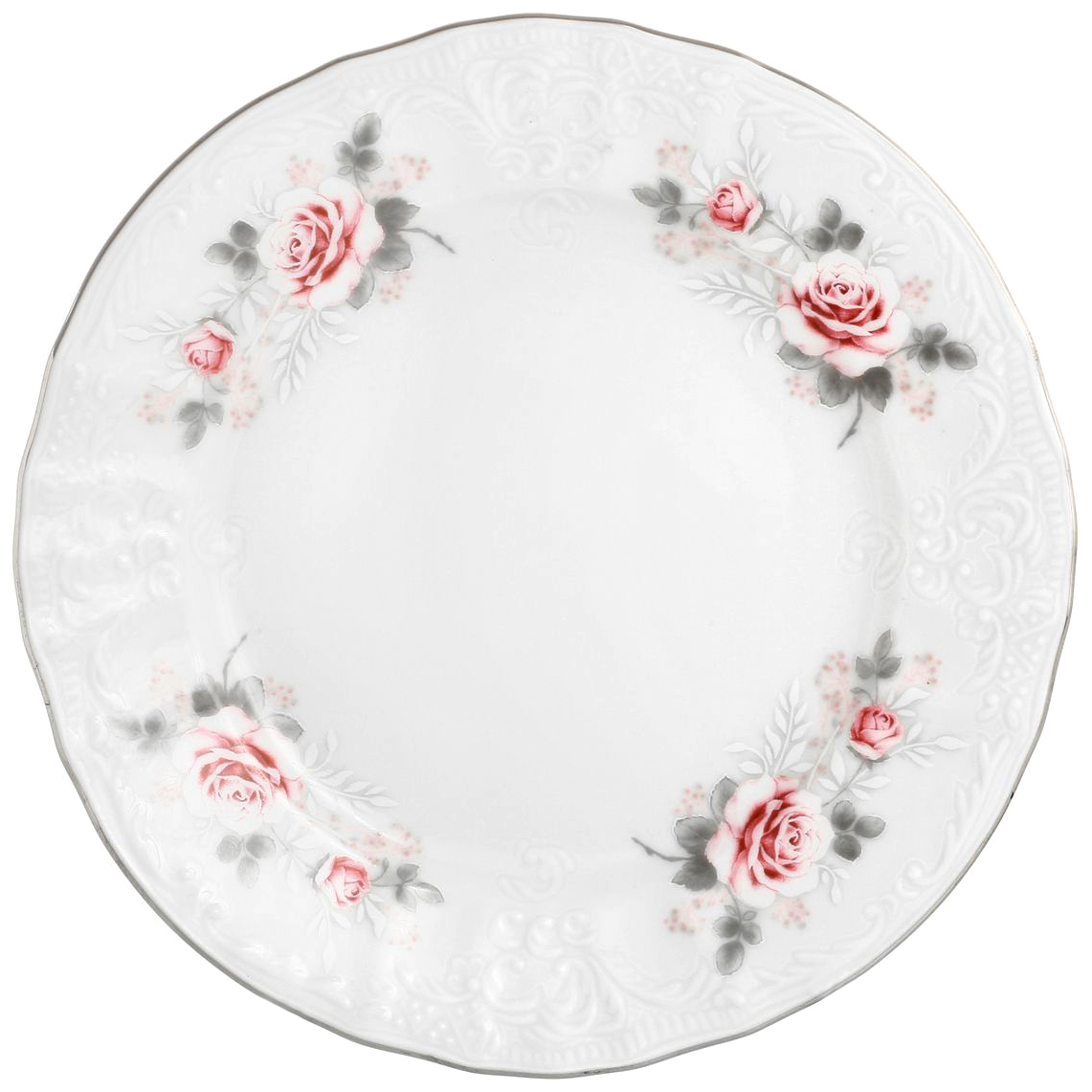 Набор десертных тарелок Bernadotte Бледные розы 17 см 6 шт