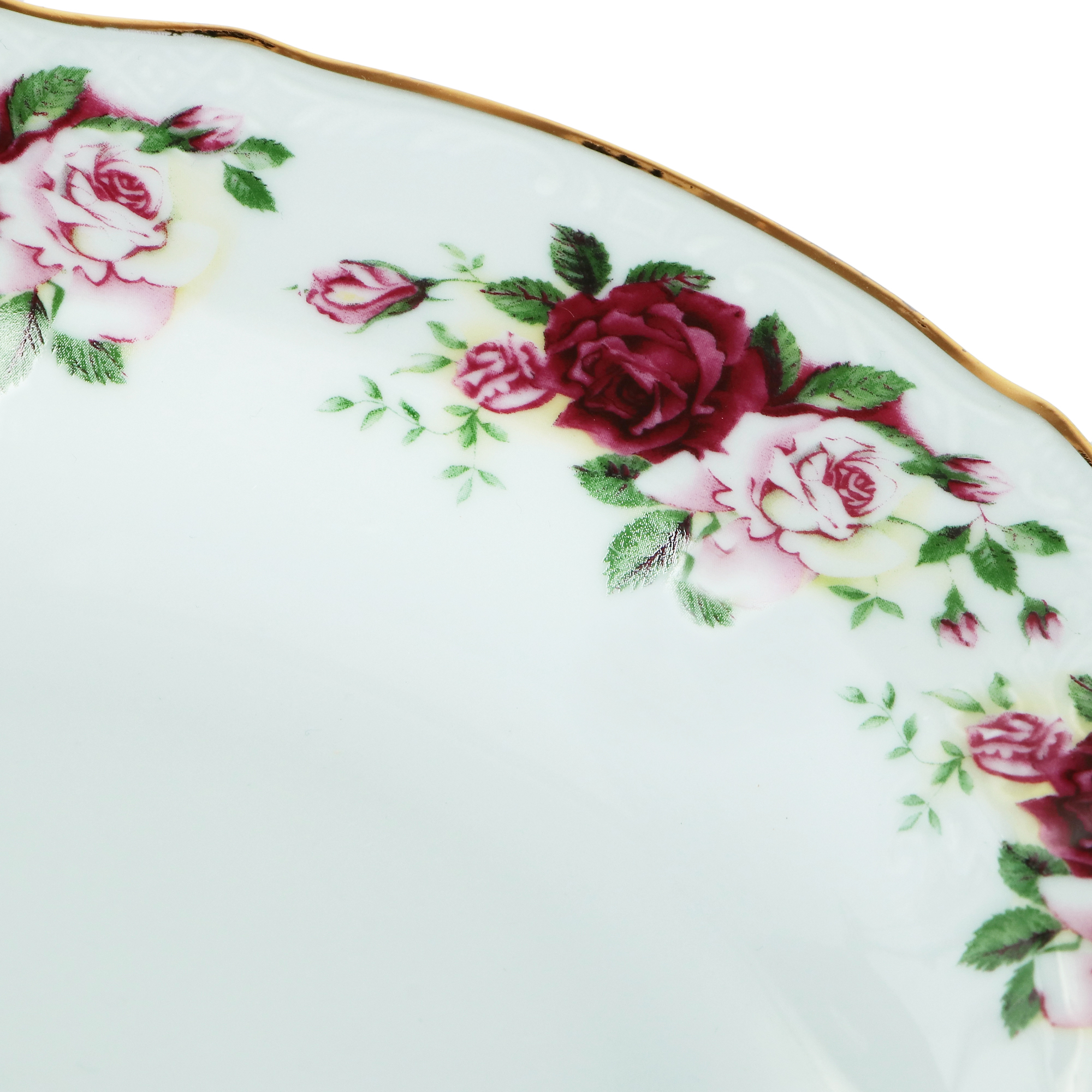 Набор тарелок глубоких Bernadotte Английская роза 23 см 6 шт - фото 4