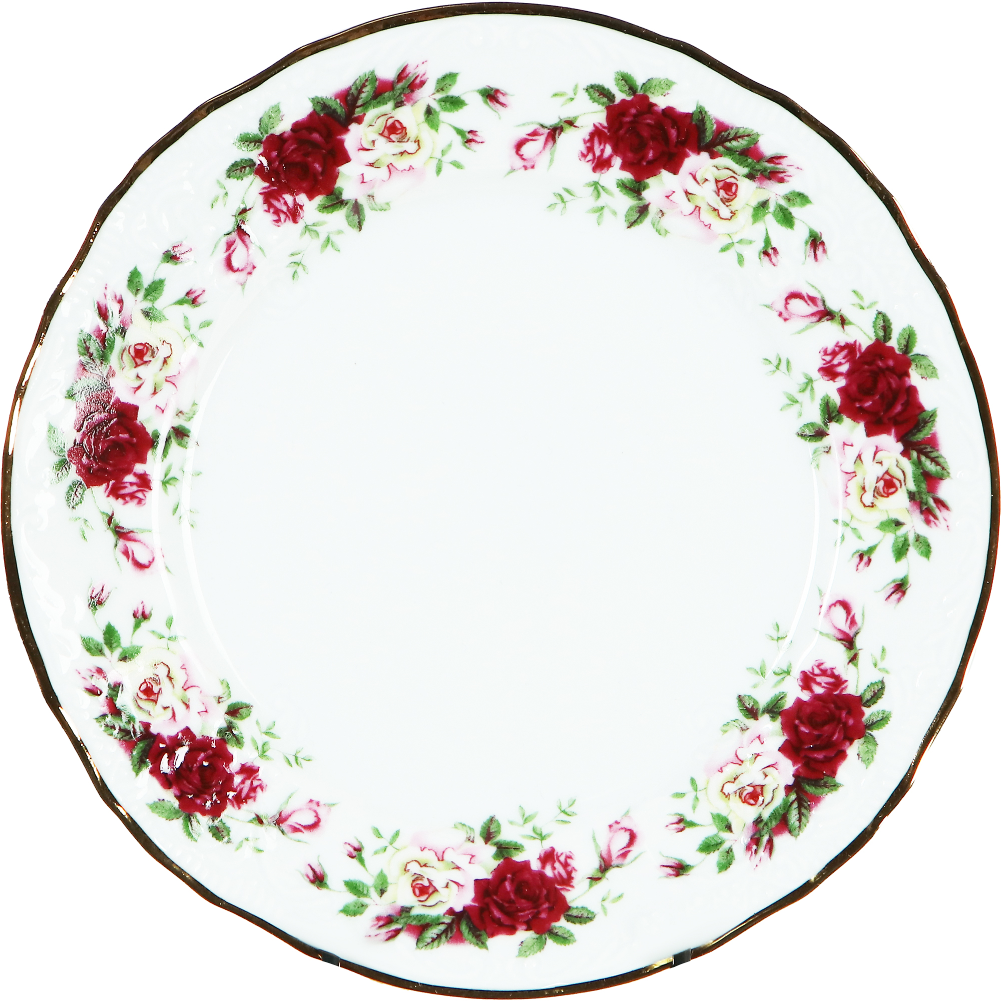 Набор тарелок десертных Bernadotte Английская роза 17 см 6 шт набор салатников hatori магнолия крем 12 см 3 шт золотая лента
