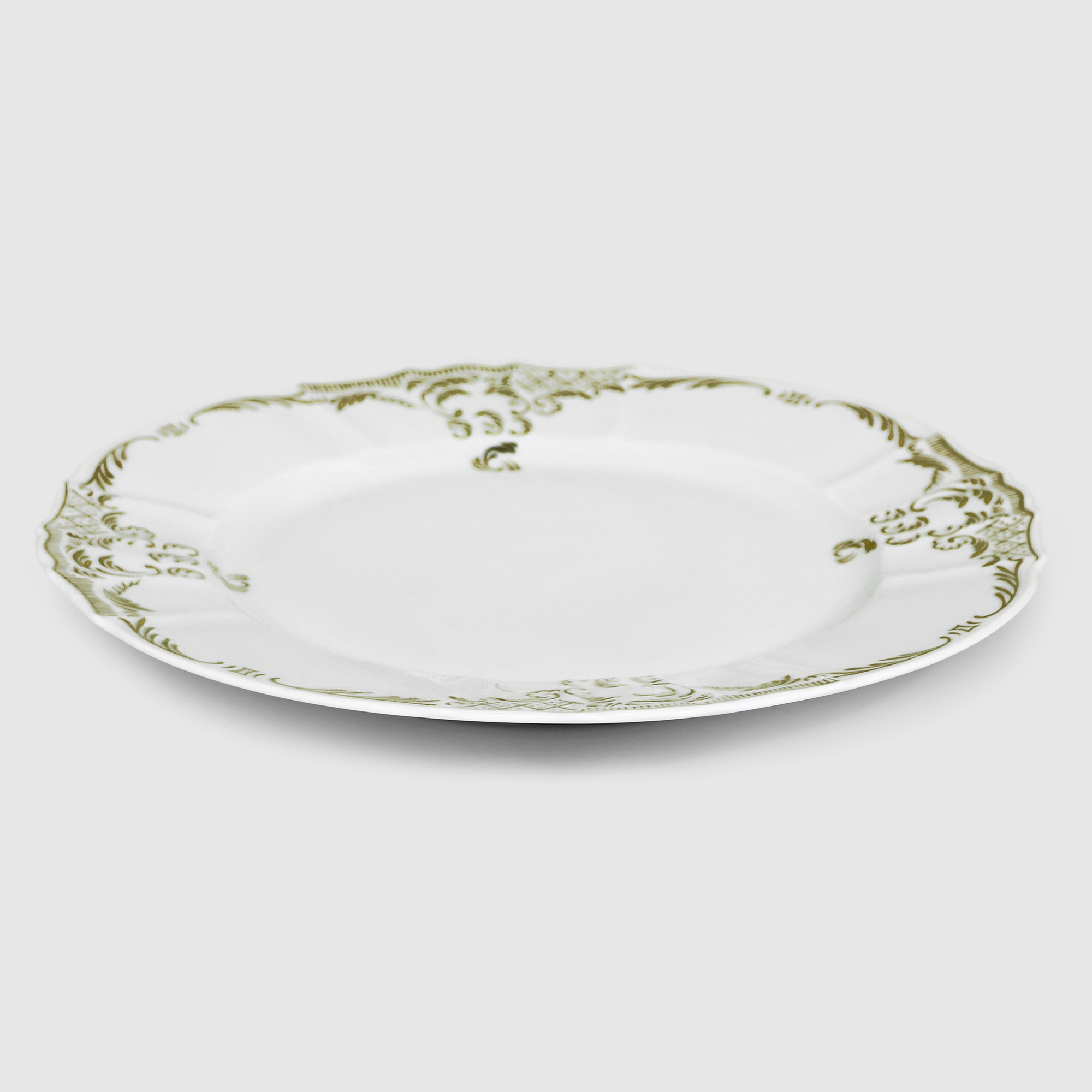 Блюдо мелкое Bernadotte золотой орнамент 30 см блюдо круглое мелкое 32см bernadotte декор гуси