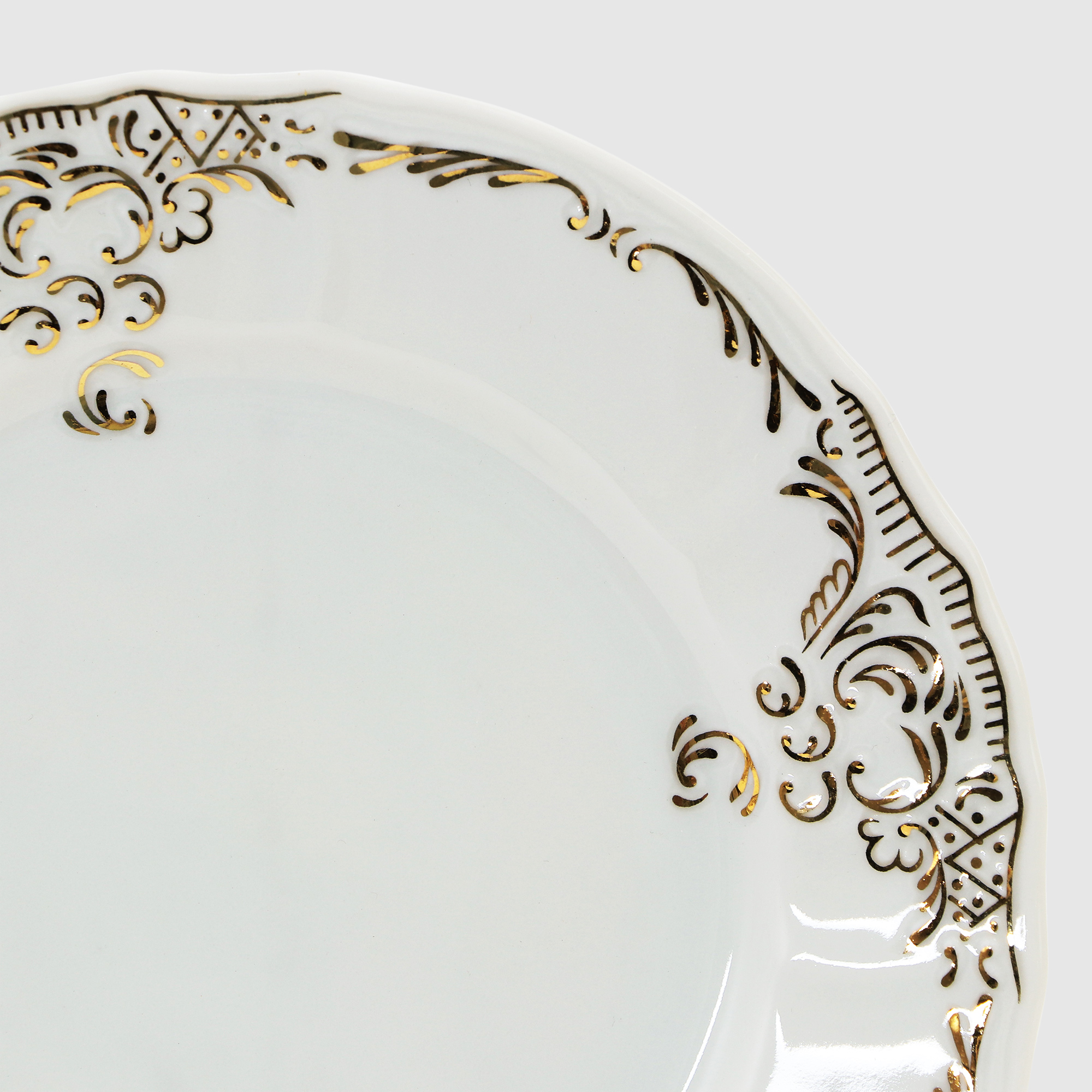 Набор тарелок десертных Bernadotte Золотой орнамент 17 см 6 шт - фото 2