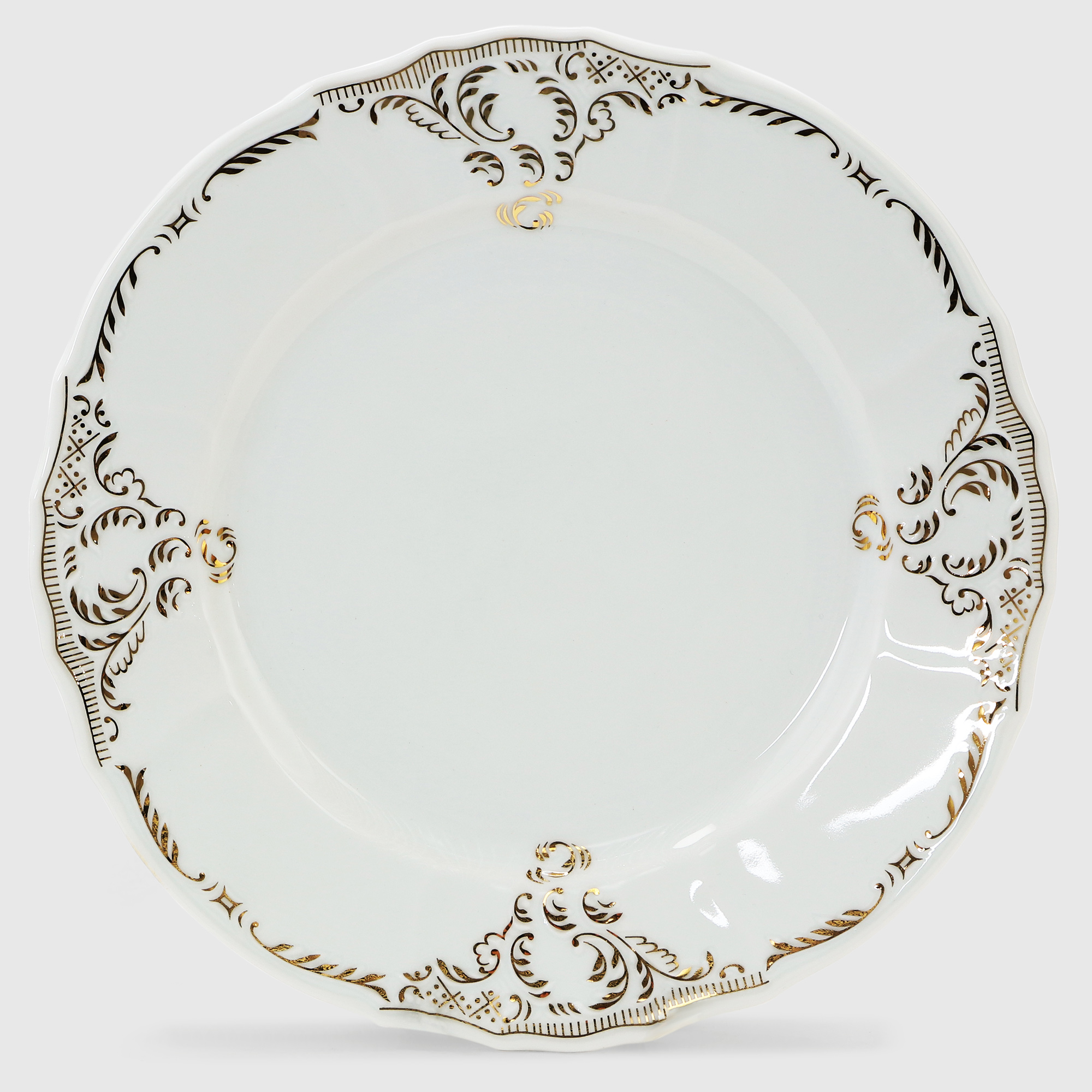 Набор тарелок мелких Bernadotte Золотой орнамент 25 см 6 шт