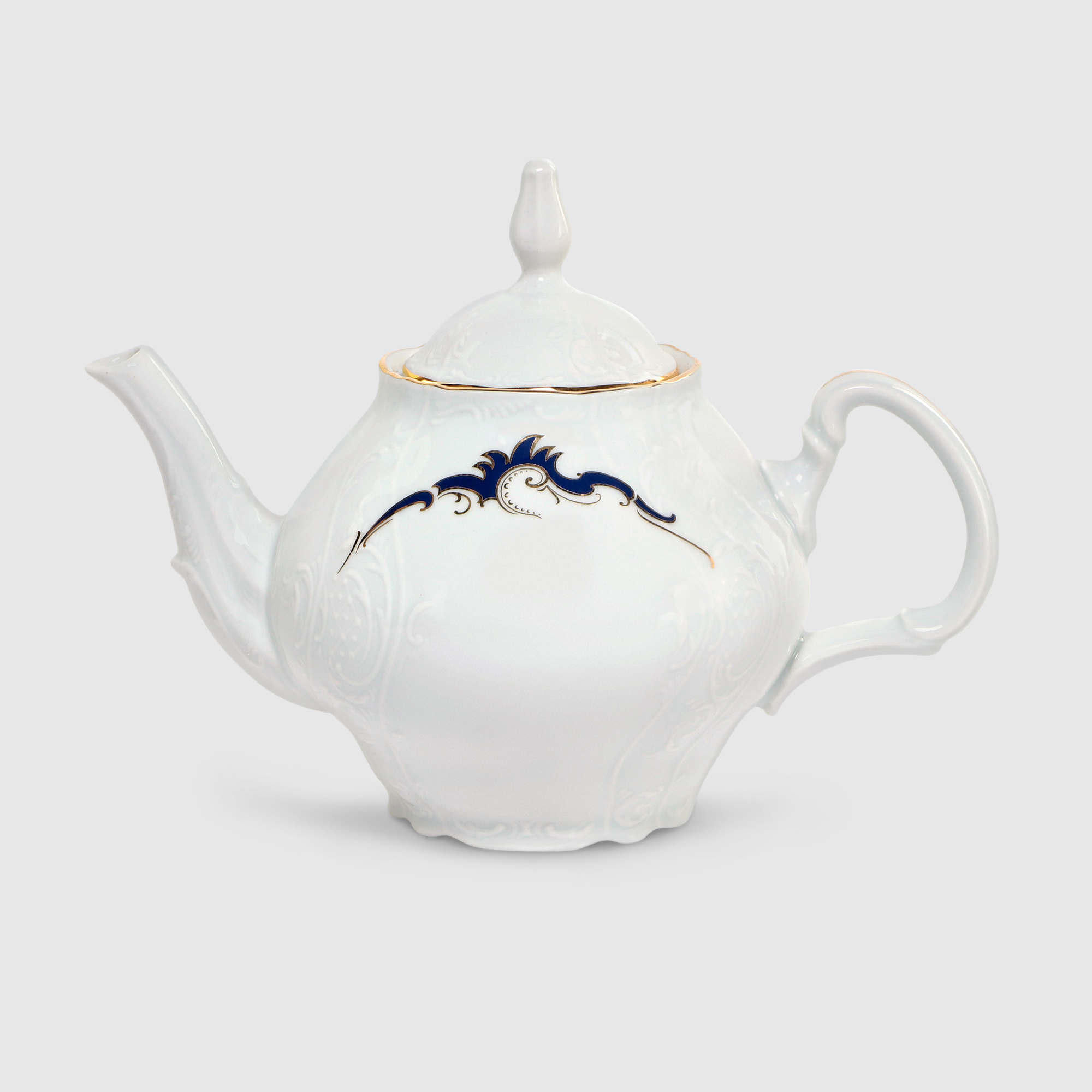 Чайник Bernadotte Синие вензеля 1,20 л чайник thun 1794 bernadotte синие мелкие ы 1 2 л с крышкой
