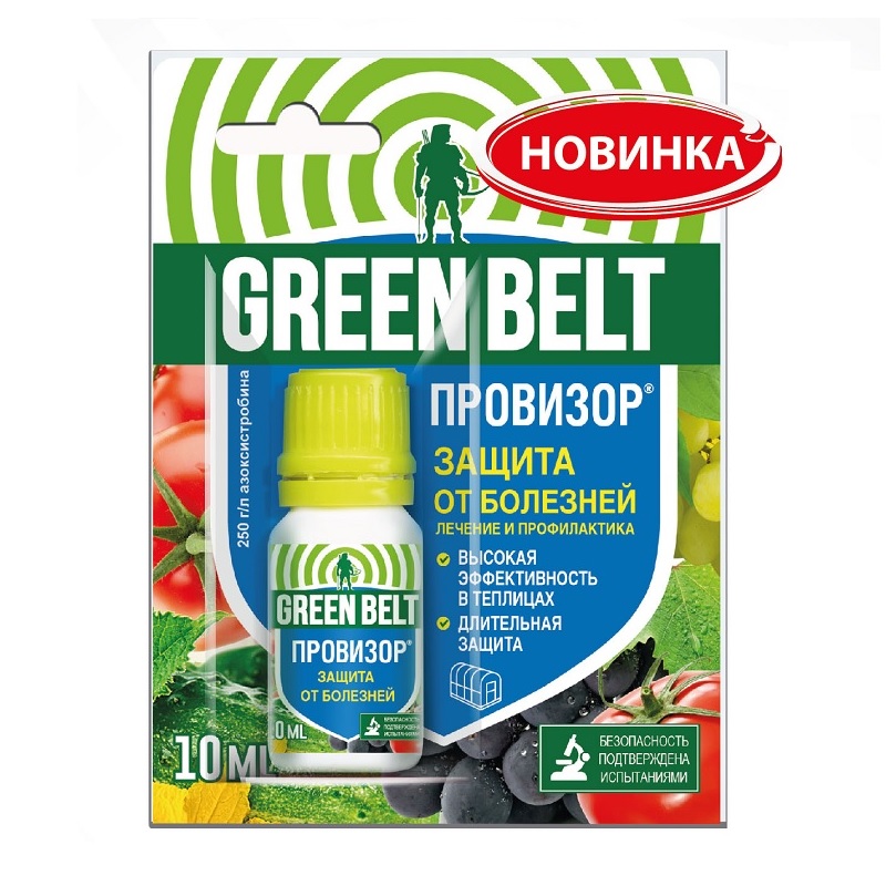 Фунгицид провизор Green Belt 10 мл средство для защиты растений от болезней провизор 10 мл
