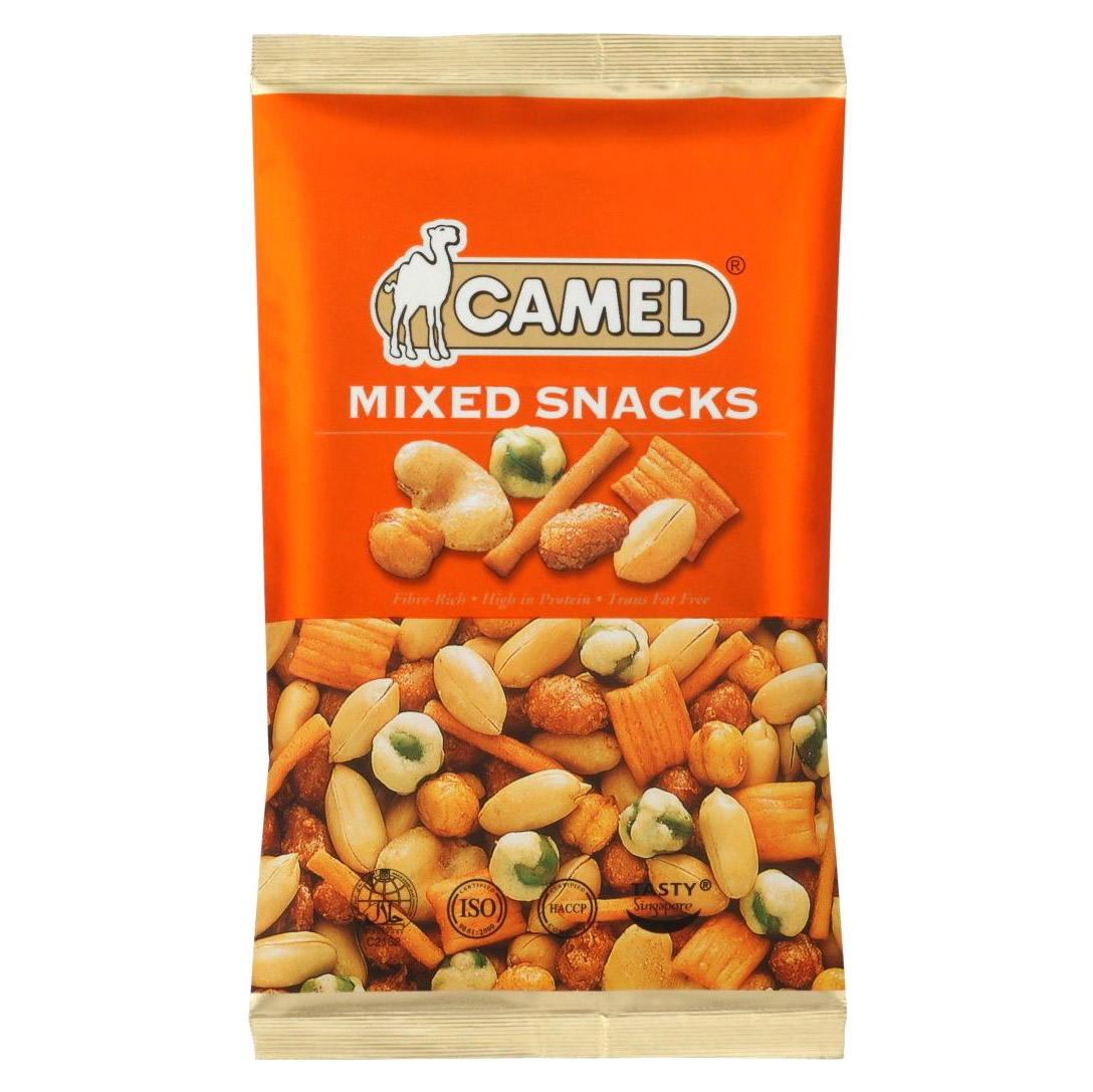 Смесь Camel Mixed snacks из различных орехов бобов горошка 40 г сахар порционный в стиках тростниковый rioba 2 5кг 500шт