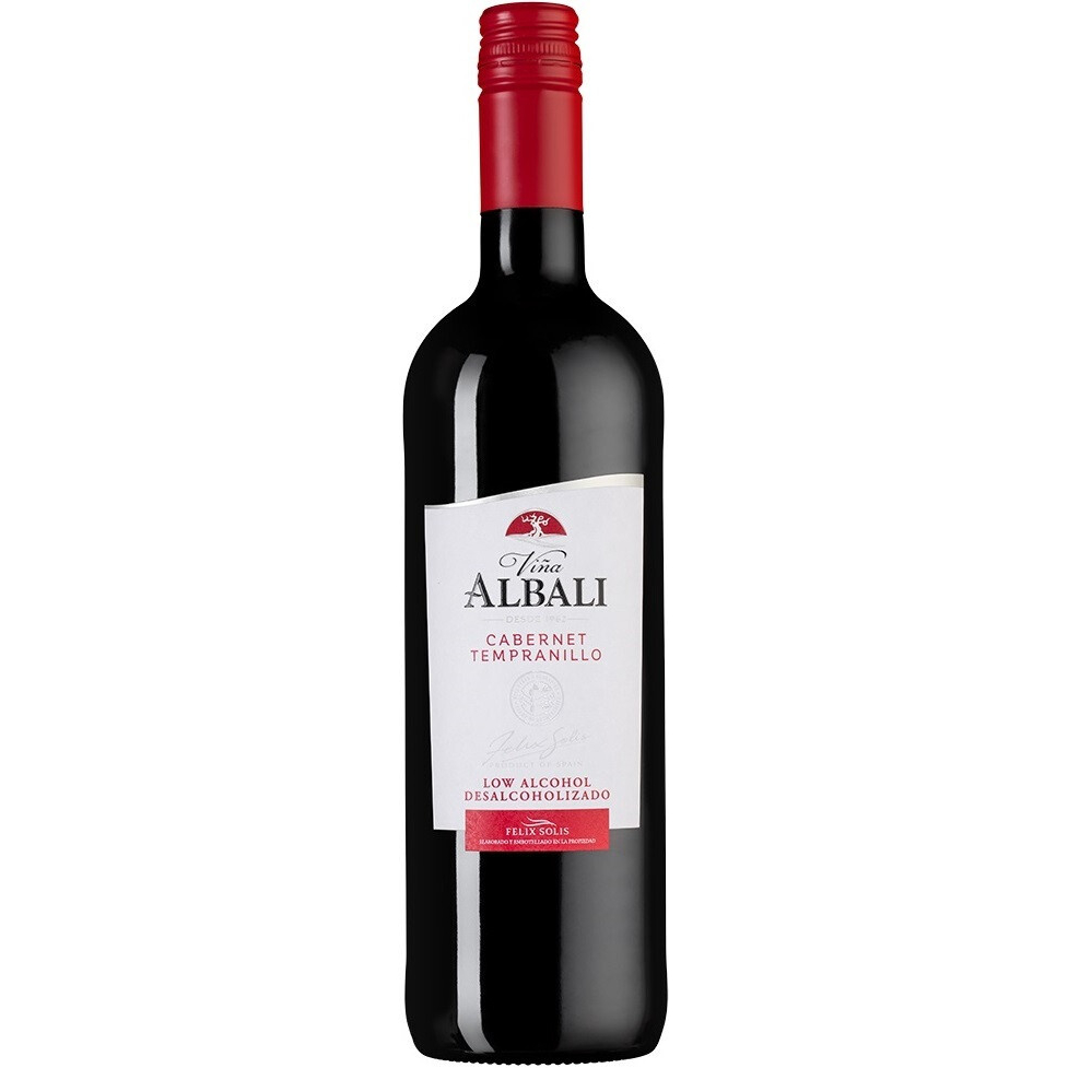 Вино безалкогольное Felix Solis Vina Albali Cabernet Tempranillo красное, 0,75 л вино безалкогольное felix solis vina albali cabernet tempranillo красное 0 75 л
